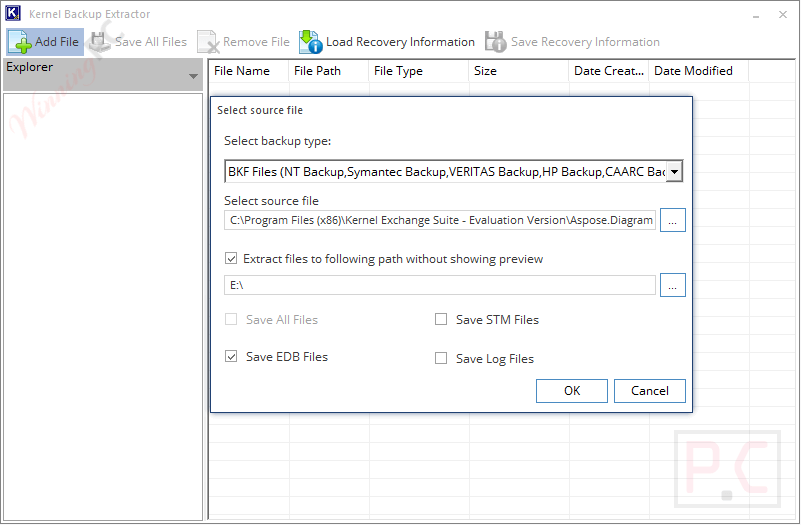 backup kernel exchange suite
