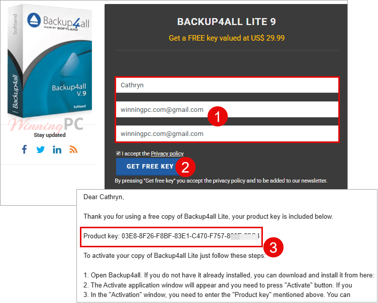backup4all lite license key free download Backup4all Lite giveaway license code for free
