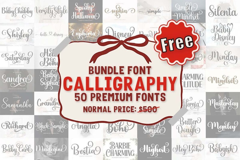 Calligraphy Font Bundle 