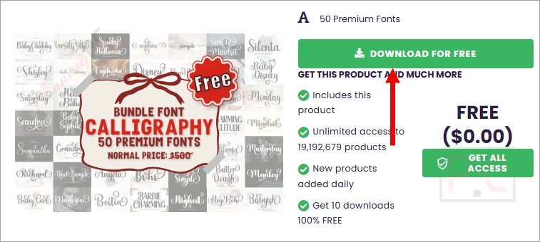 download calligraphy font bundle free