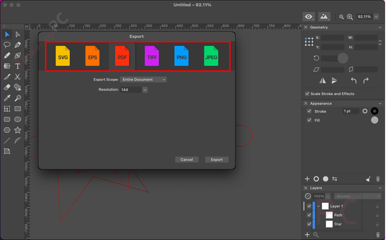 export amadine for mac