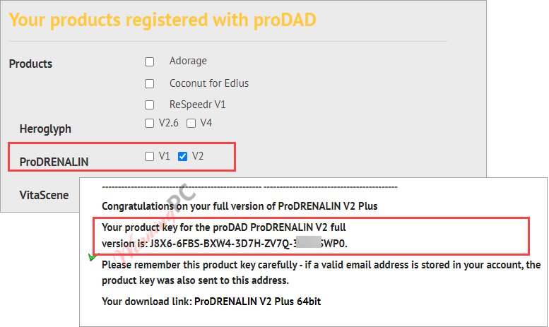 prodrenalin v2 plus register key