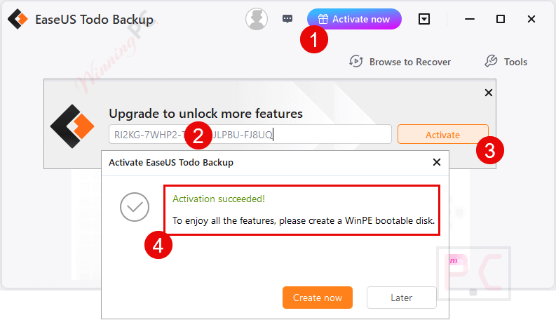 register easeus todo backup home key
