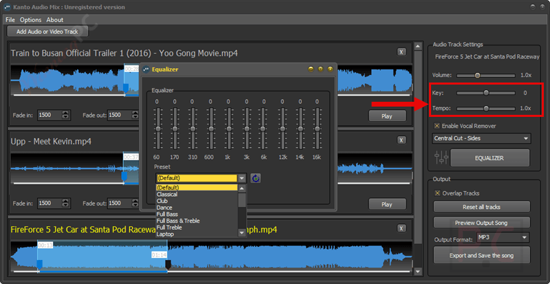 settings kanto audio settings kanto audio