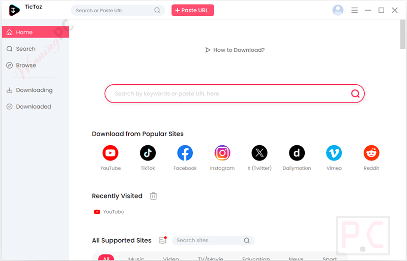 tictoz video downloader main screenshot tictoz video downloader main screenshot