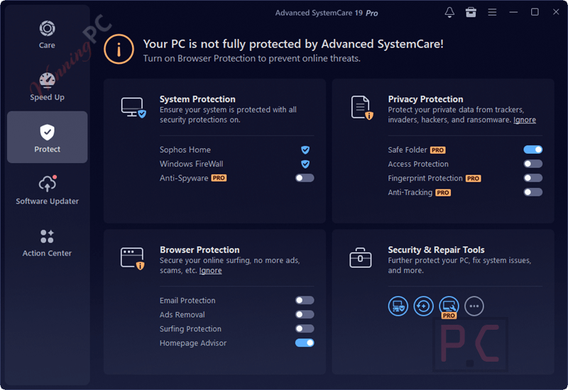 advanced systemcare pro 19 protect