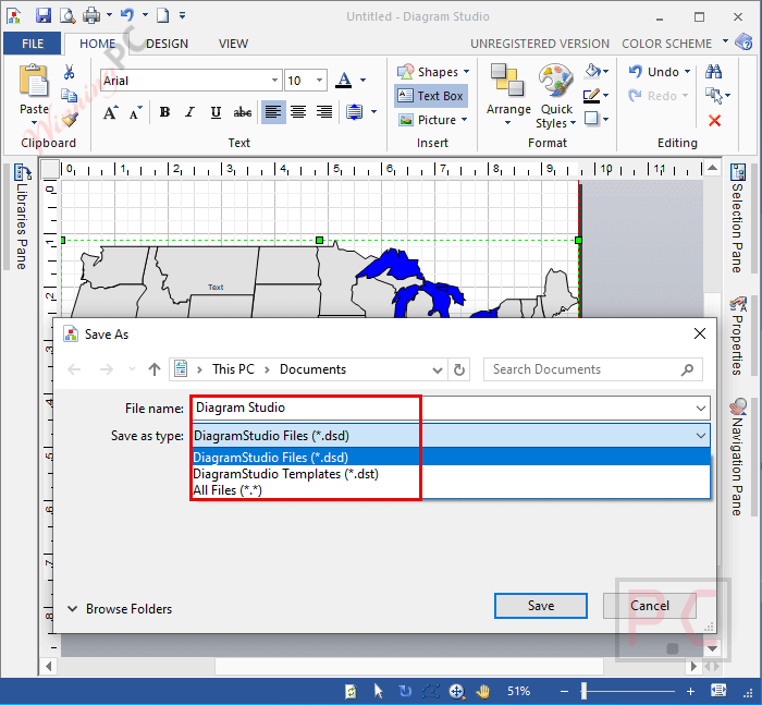 export diagram studio