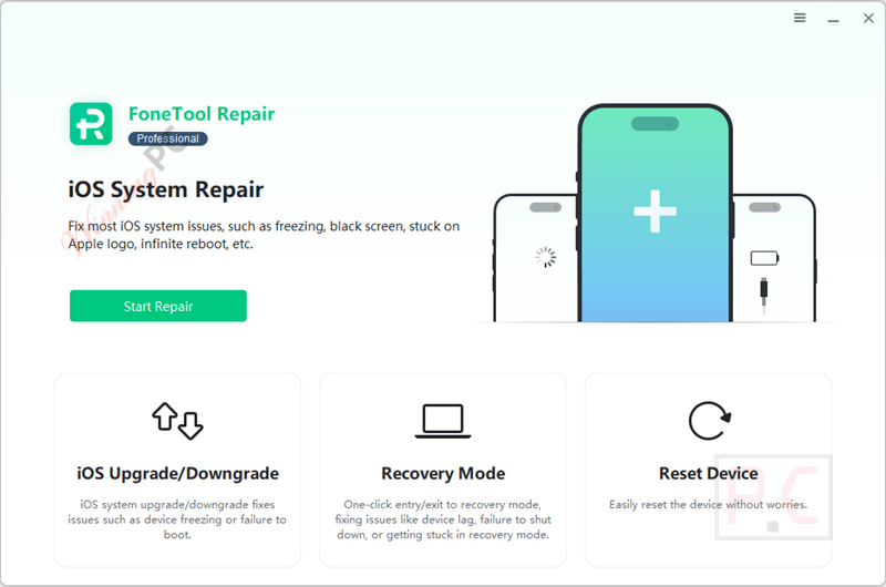 fonetool repair pro main screenshot key FoneTool Repair Pro