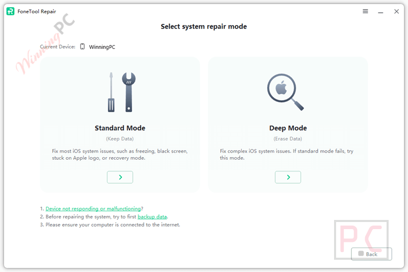 fonetool repair pro repair mode fonetool repair pro repair mode