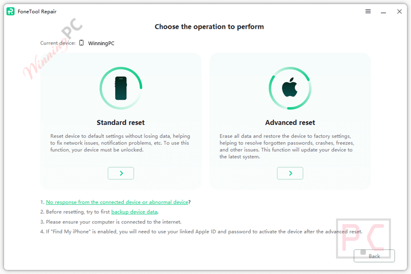 fonetool repair pro reset device fonetool repair pro reset device
