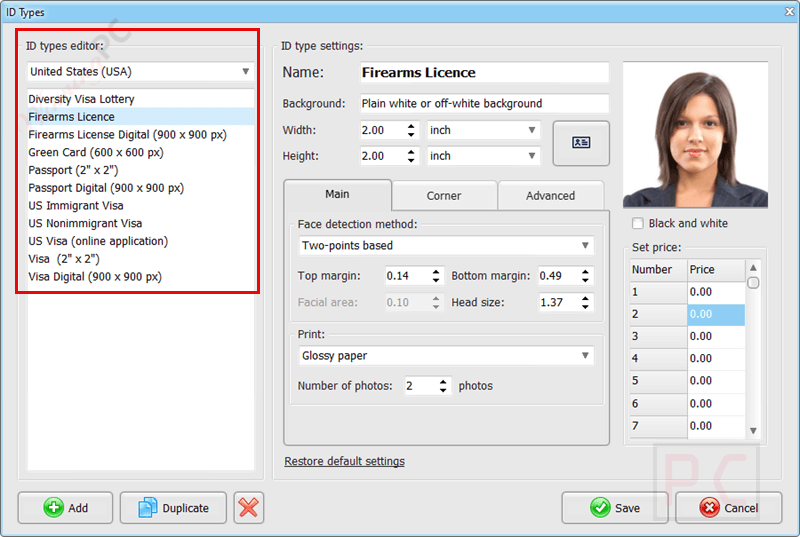 id types passport photo maker