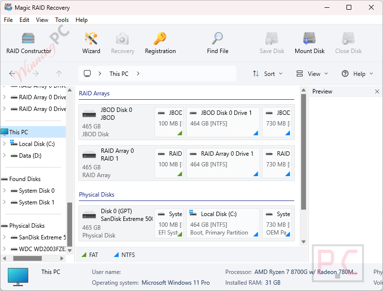 magic raid recovery main coupon screenshot Magic RAID Recovery