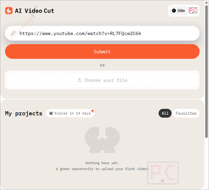 paste link ai video cut paste link ai video cut