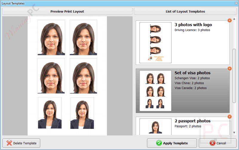 print layout passport photo maker