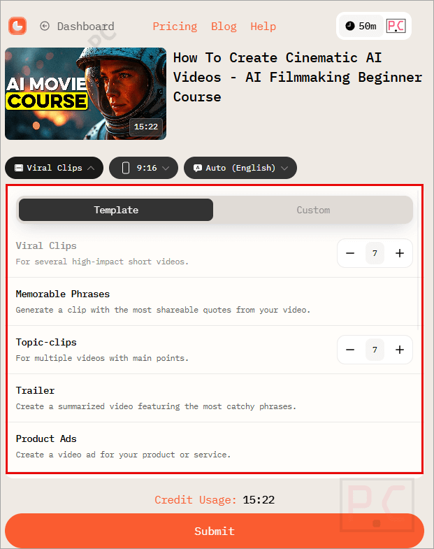 prompts ai video cut prompts ai video cut