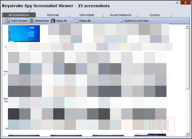 screenshot viewer keystroke spy