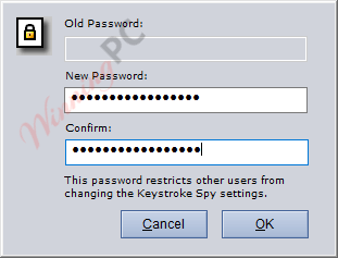 set password keystroke spy