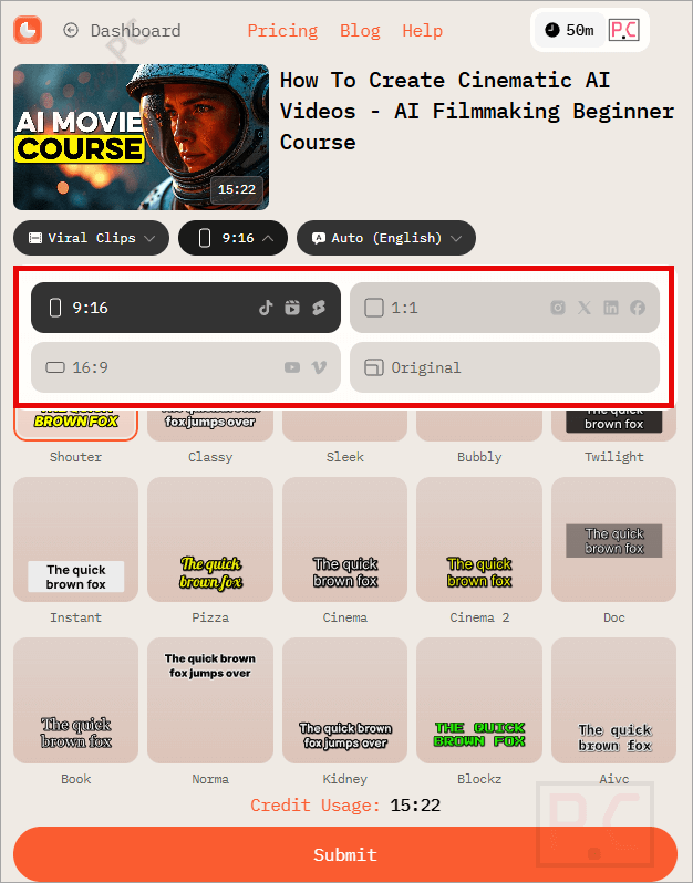 settings ai video cut settings ai video cut