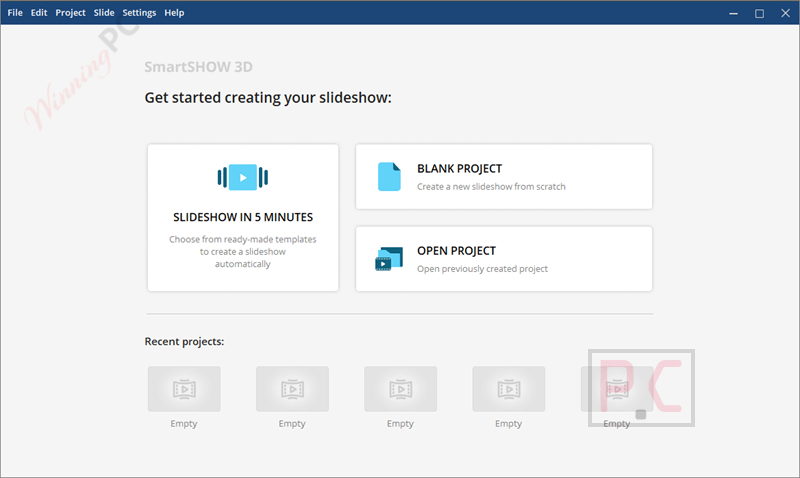smartshow 3d main screenshot