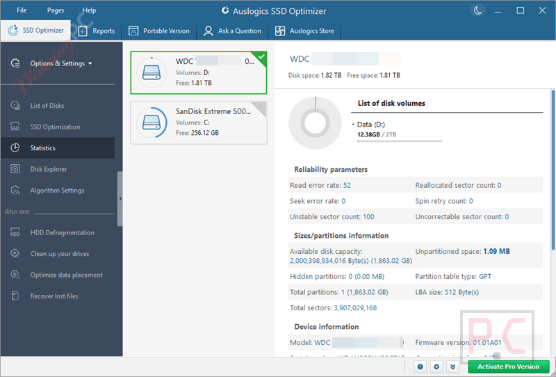 statistics auslogics ssd optimizer statistics auslogics ssd optimizer