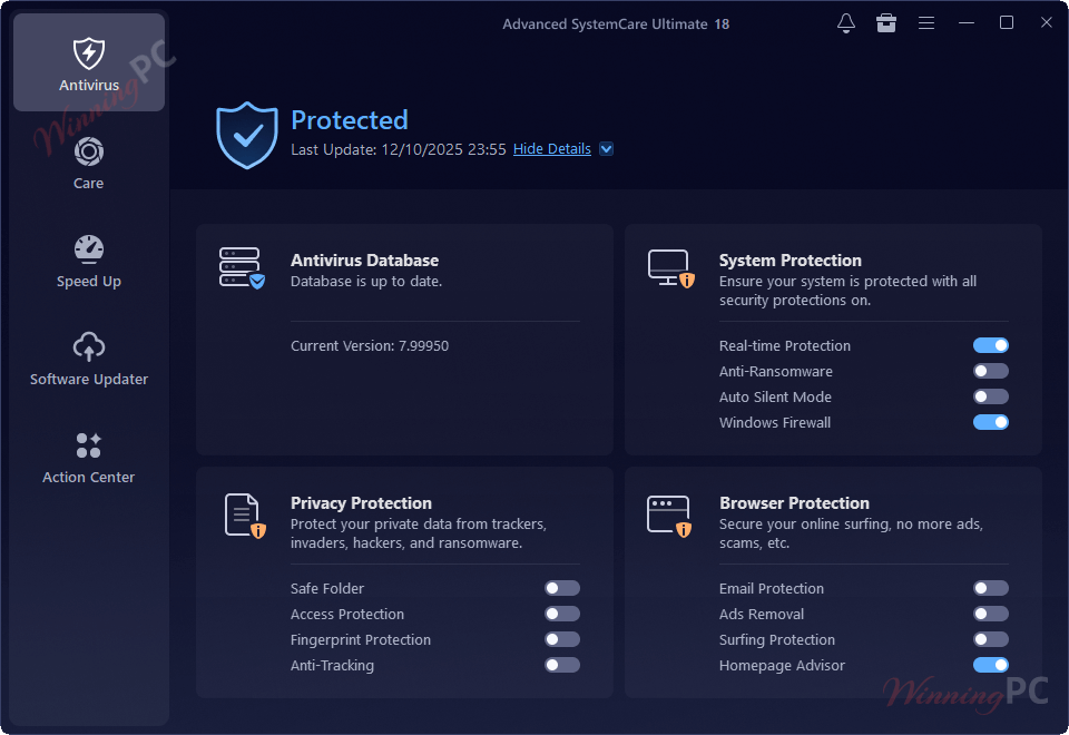 advanced systemcare ultimate 18 antivirus details advanced systemcare ultimate 18 antivirus details