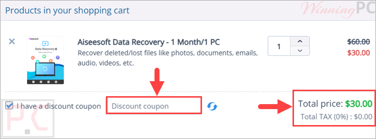 aiseesoft data recovery coupon code