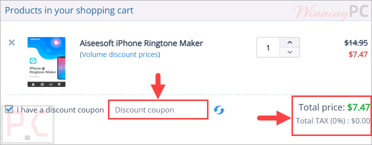 aiseesoft iphone ringtone maker coupon code