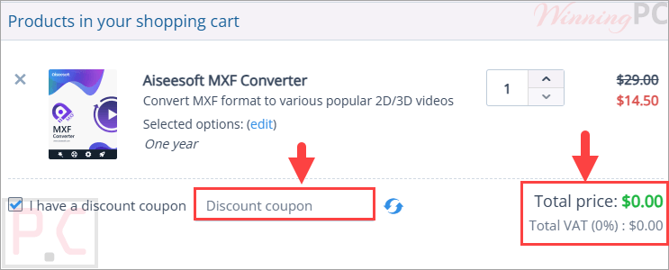 aiseesoft mxf converter coupon code