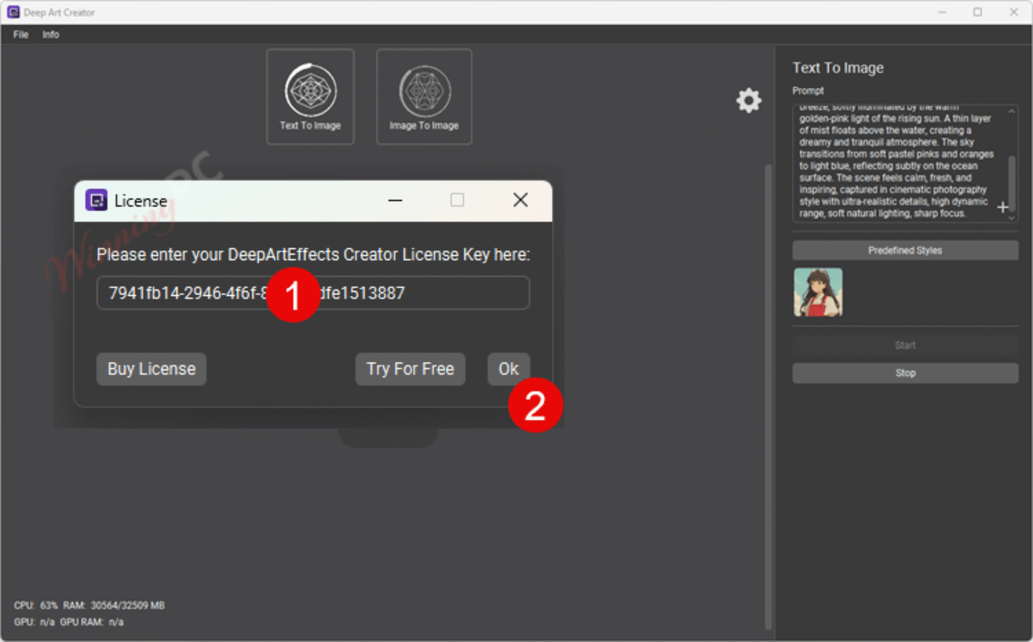 Deep Art Creator Giveaway License Key Free for 1-Year