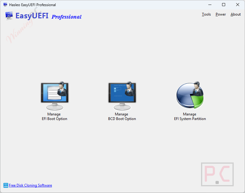 easyuefi professional main screenshot EasyUEFI Professional