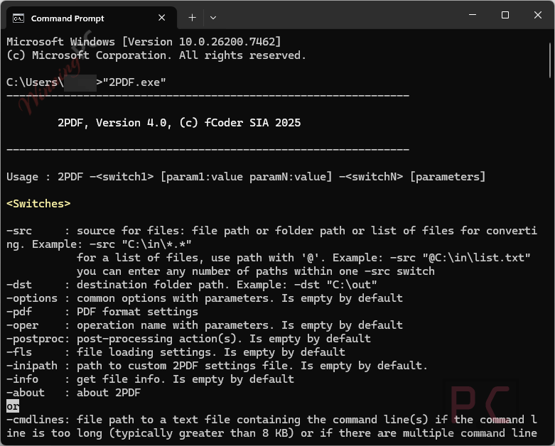 fcoder 2pdf main screenshot fCoder 2PDF
