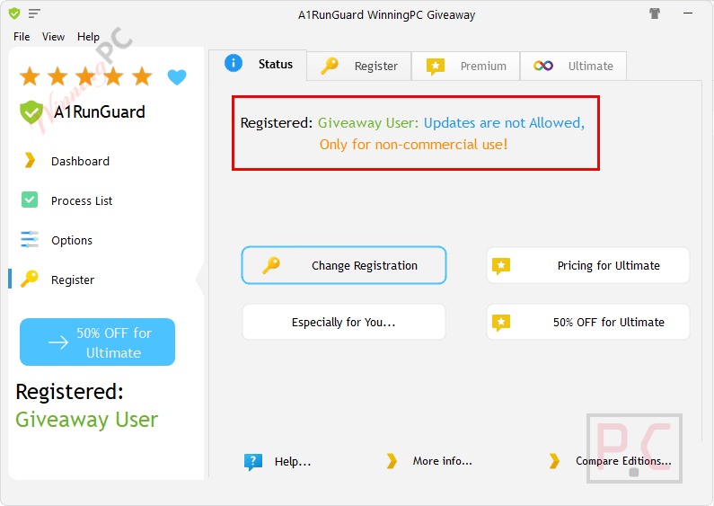 get a1runguard premium free