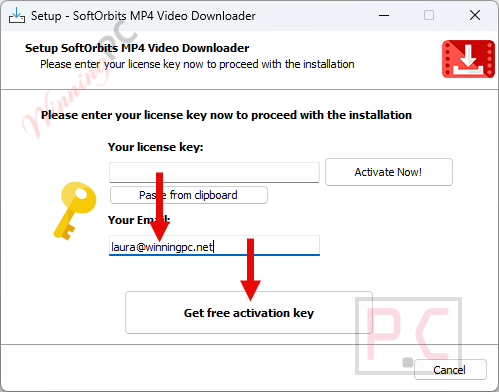 get softorbits mp4 downloader for youtube key