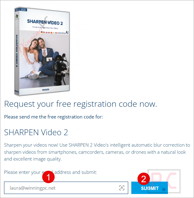 giveaway page for sharpen video Giveaway Page for SHARPEN Video