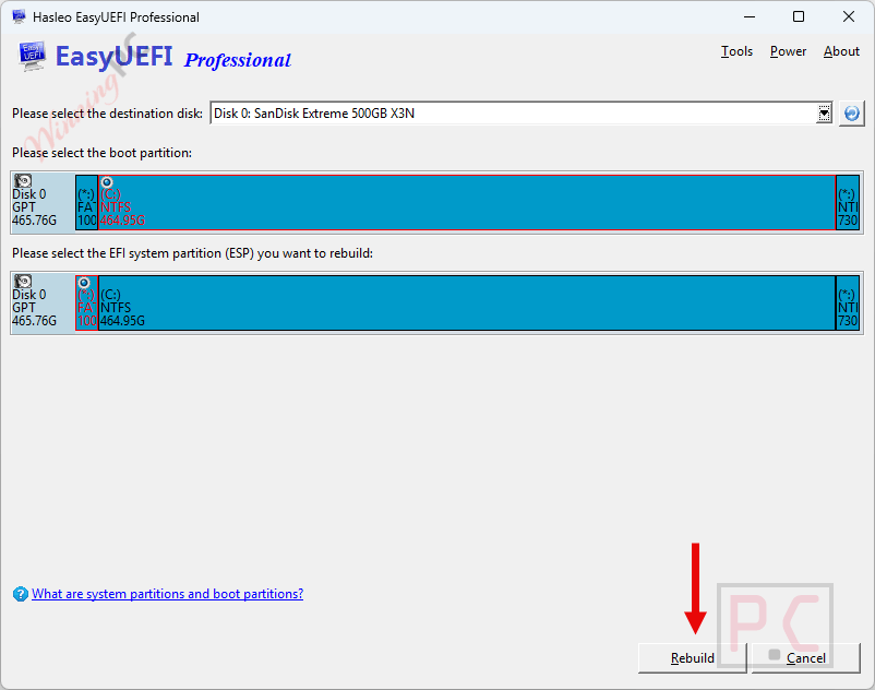 rebuild easyuefi pro rebuild easyuefi pro
