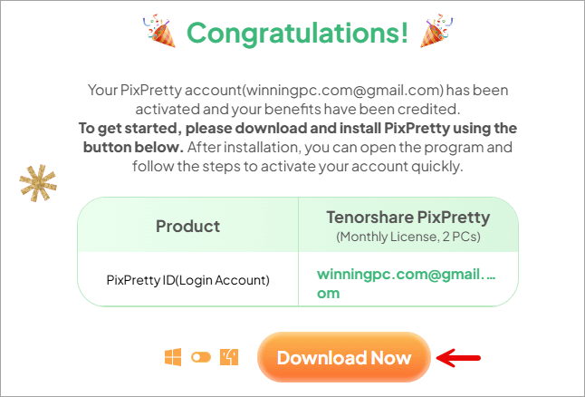 tenorshare pixpretty license for free