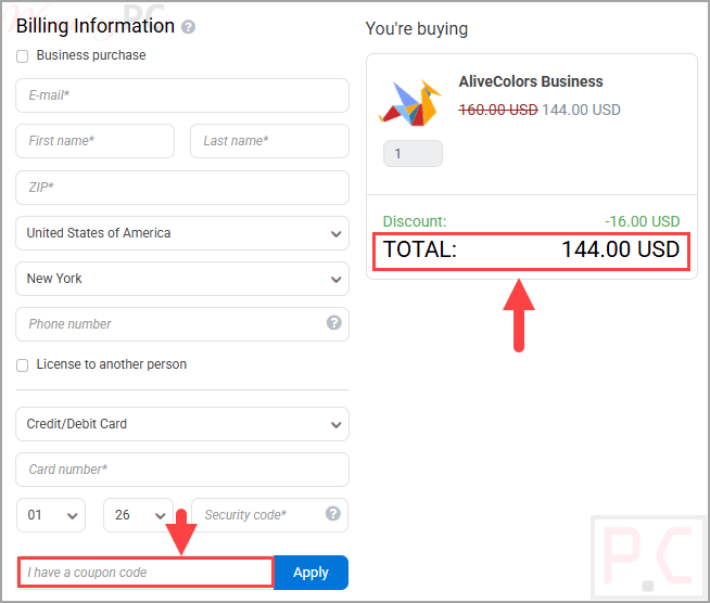 alivecolors coupon code