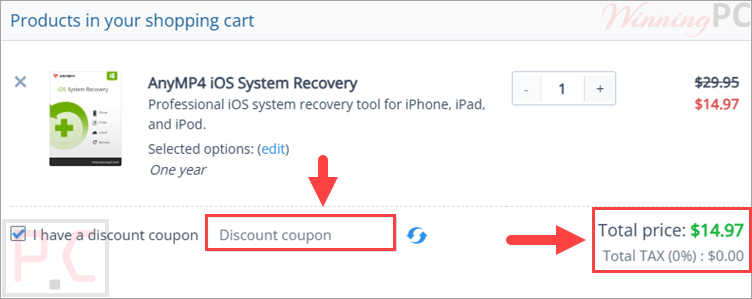 anymp4 ios system recovery coupon code