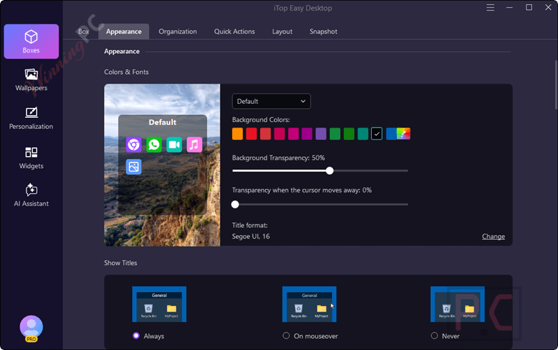 apperance itop easy desktop pro free apperance itop easy desktop pro free