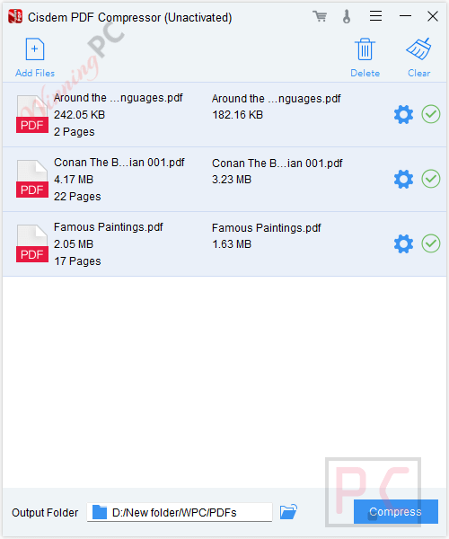cisdem pdf compressor result Cisdem PDF Compressor