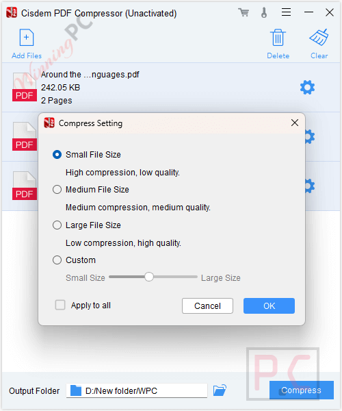 compress setting cisdem pdf compressor compress setting cisdem pdf compressor