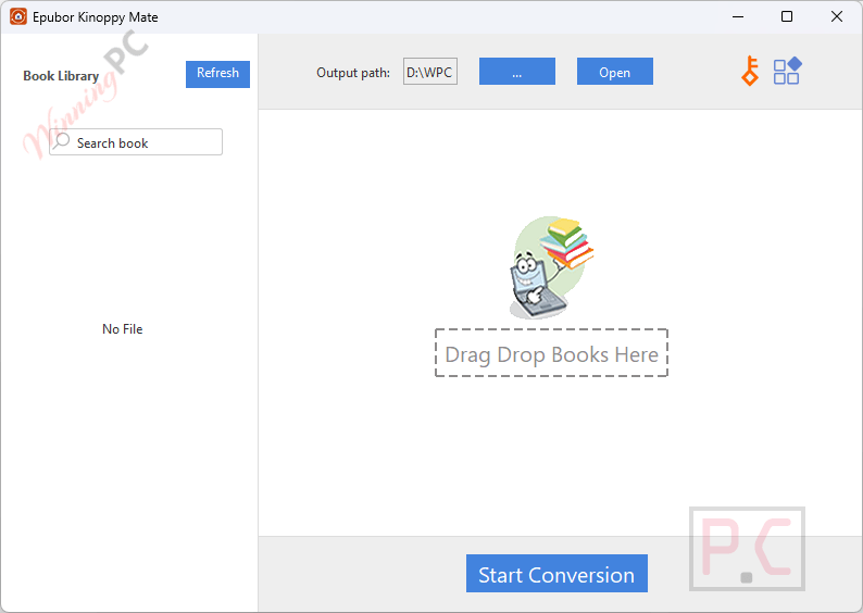 epubor kinoppy mate main screenshot