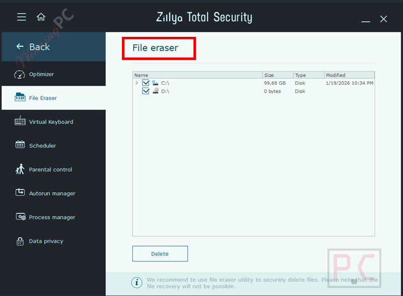 file eraser zillya total security file eraser zillya total security