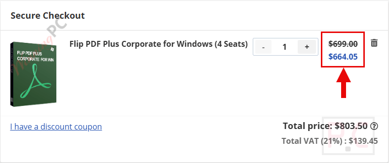 flip pdf plus corporate checkout page with coupon flip pdf plus corporate checkout page with coupon