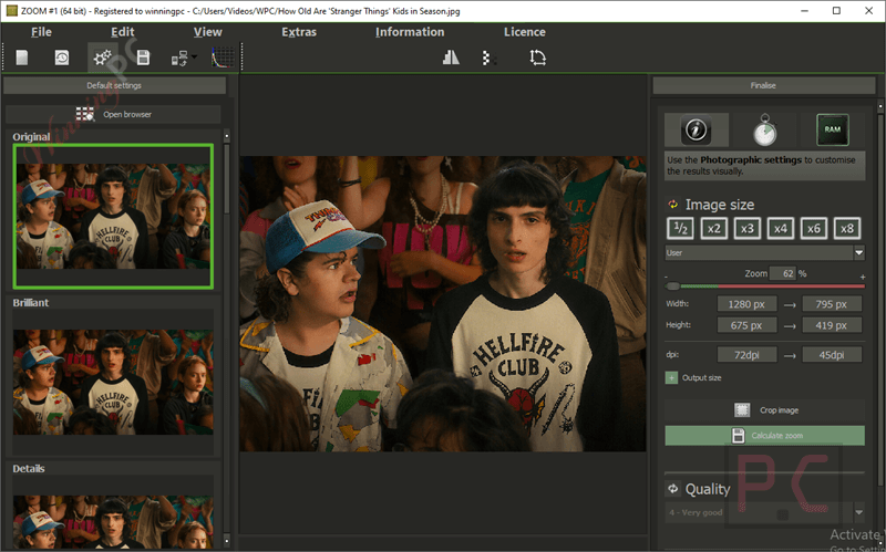 franzis zoom main screenshot free