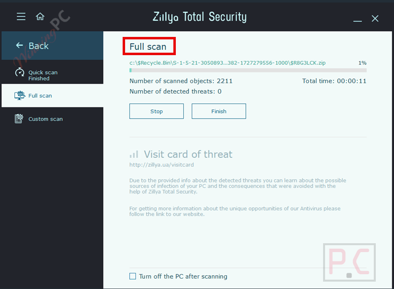 full scan zillya total security full scan zillya total security