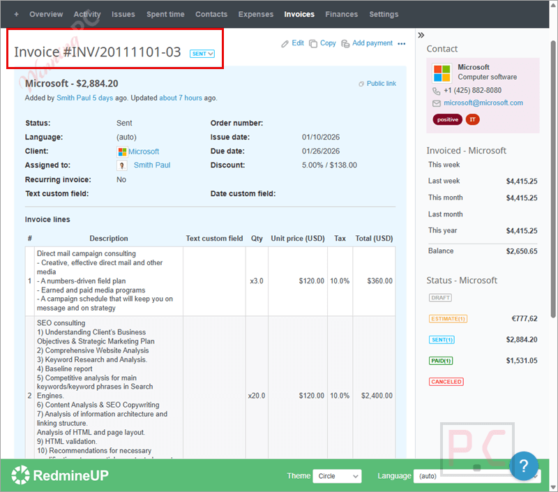 invoice redmine finance plugin invoice redmine finance plugin
