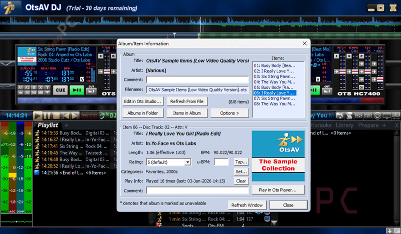 item information otsav dj silver