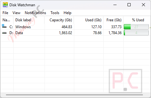MetaProducts Disk Watchman