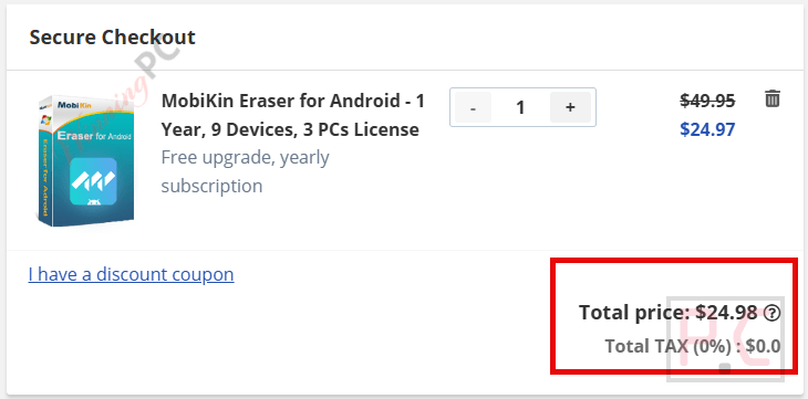 mobikin eraser for android checkout page with coupon mobikin eraser for android checkout page with coupon